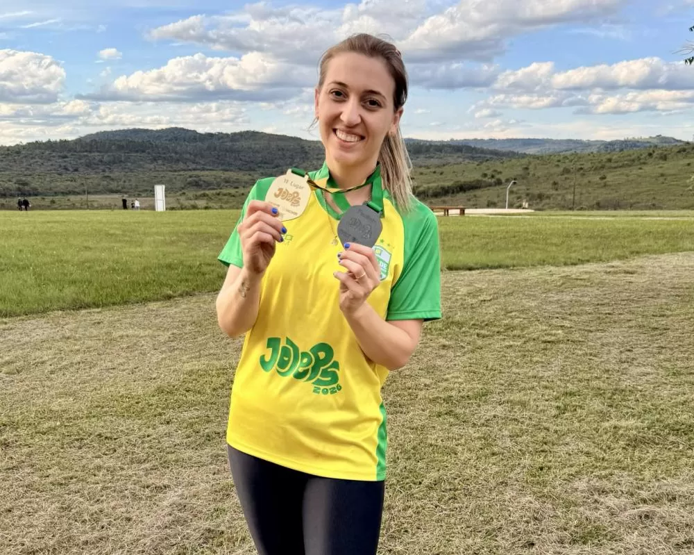 Kelen Sülzler da Silva conquistou o primeiro lugar feminino dos Jojep’s 2026, representando o Cojem de Santa Helena. (Foto: Divulgação)