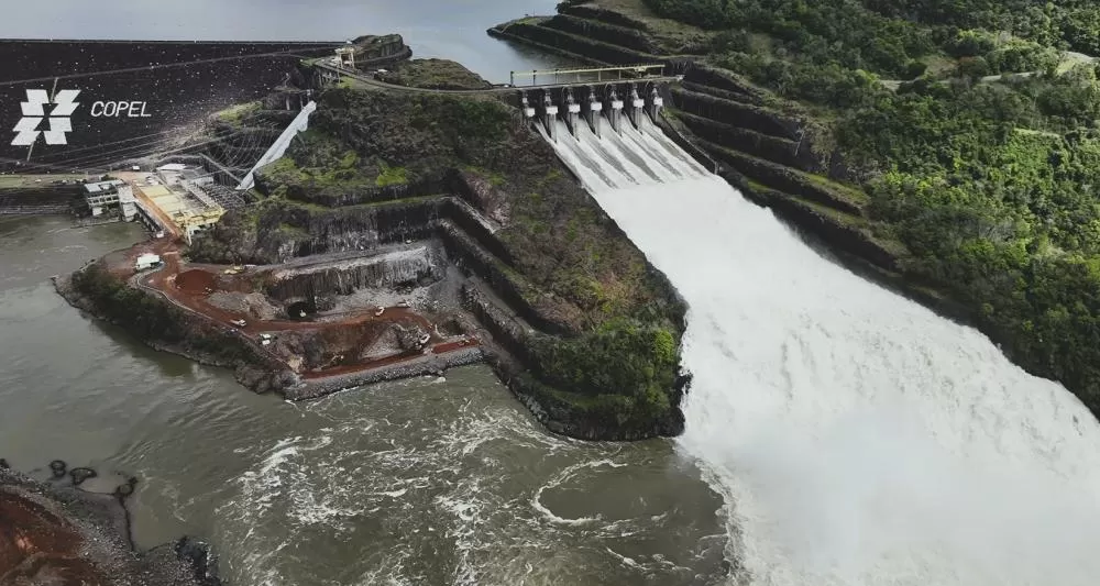 Usina de Segredo registrou a maior vazão de entrada de água desde o início de sua operação, em 1992. (Foto: Divulgação/Copel)