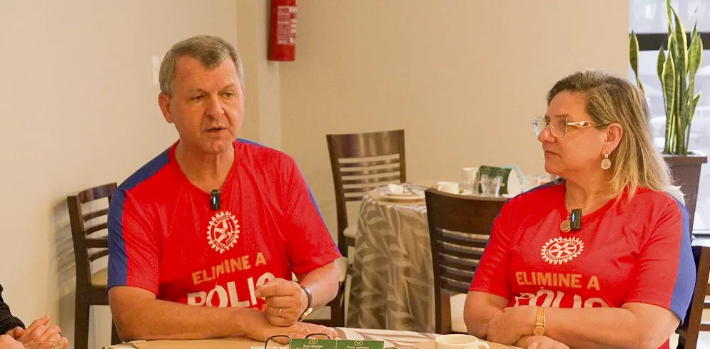 O governador do Distrito 4640, Ademar Spinello, e a esposa Claemir Suzin Spinello participaram de uma programação de cinco dias junto à família rotária de Marechal Cândido Rondon. 