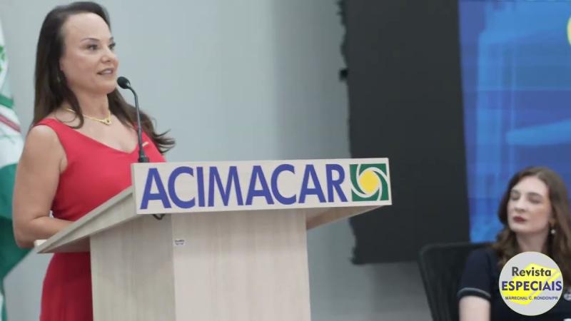 Geovana Krause assume segundo mandato na Acimacar e destaca novos desafios